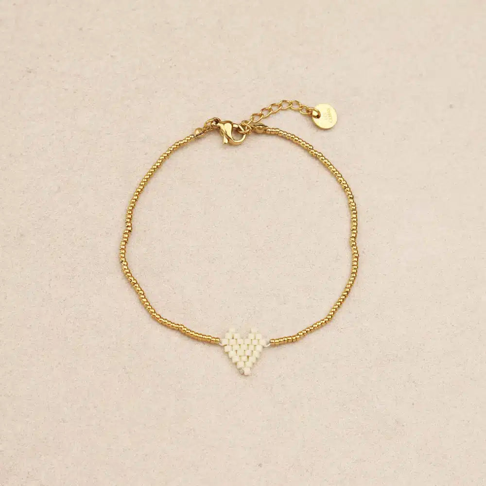 Beaded Heart Bracelet