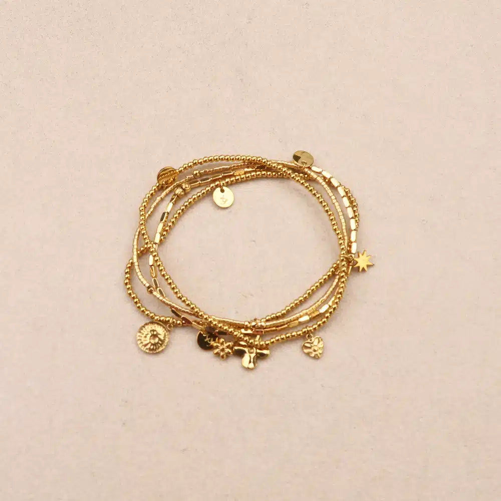 Set of 4 Oriona Steel Bracelets