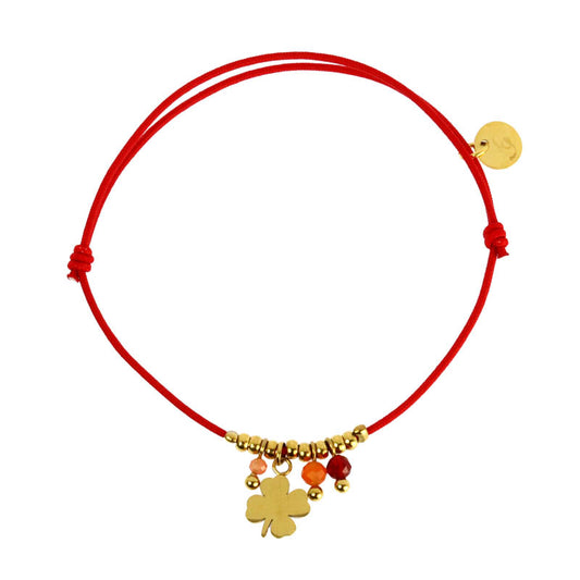 Liu Red Clover Bracelet