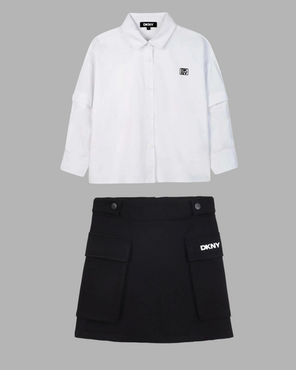 Black Mini Skirt With Pockets