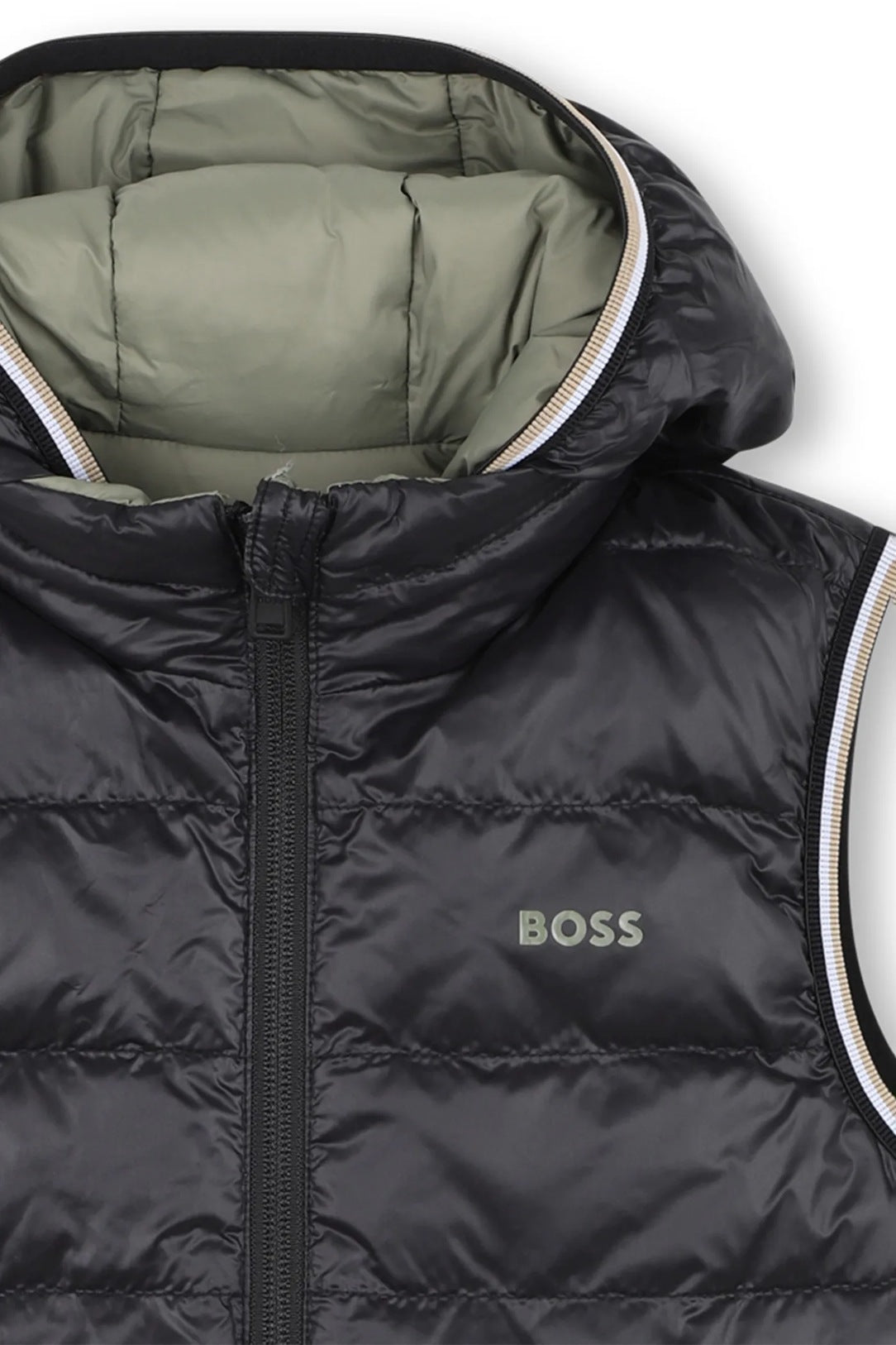 Hooded Quilted Gilet