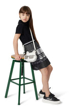 Short-Sleeve Pleated Dress