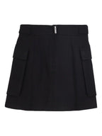Black Mini Skirt With Pockets