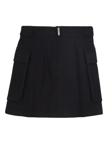 Black Mini Skirt With Pockets