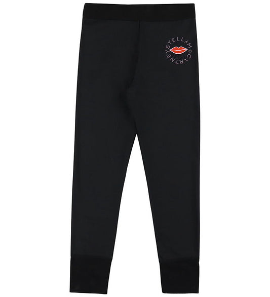 Black Leggings With Logo