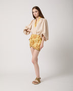 Yellow Bandana Mini Skirt
