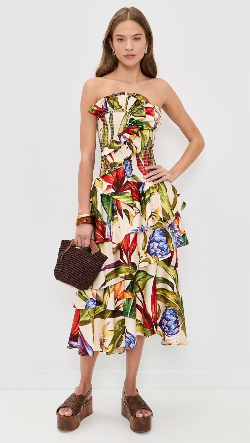 Florart Strapless Dress