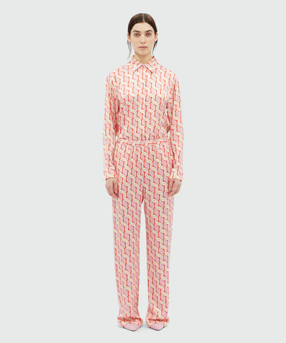 Geometric Print Trousers