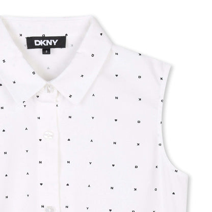 DKNY u0420u0438u0437u0438 Printed Sleeveless Blouse