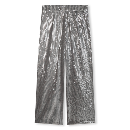 Pants Embellished With Silver Sequins