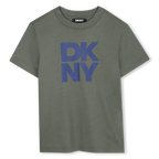 Blue Logo Grey T-Shirt