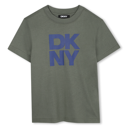 Blue Logo Grey T-Shirt