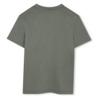 Blue Logo Grey T-Shirt