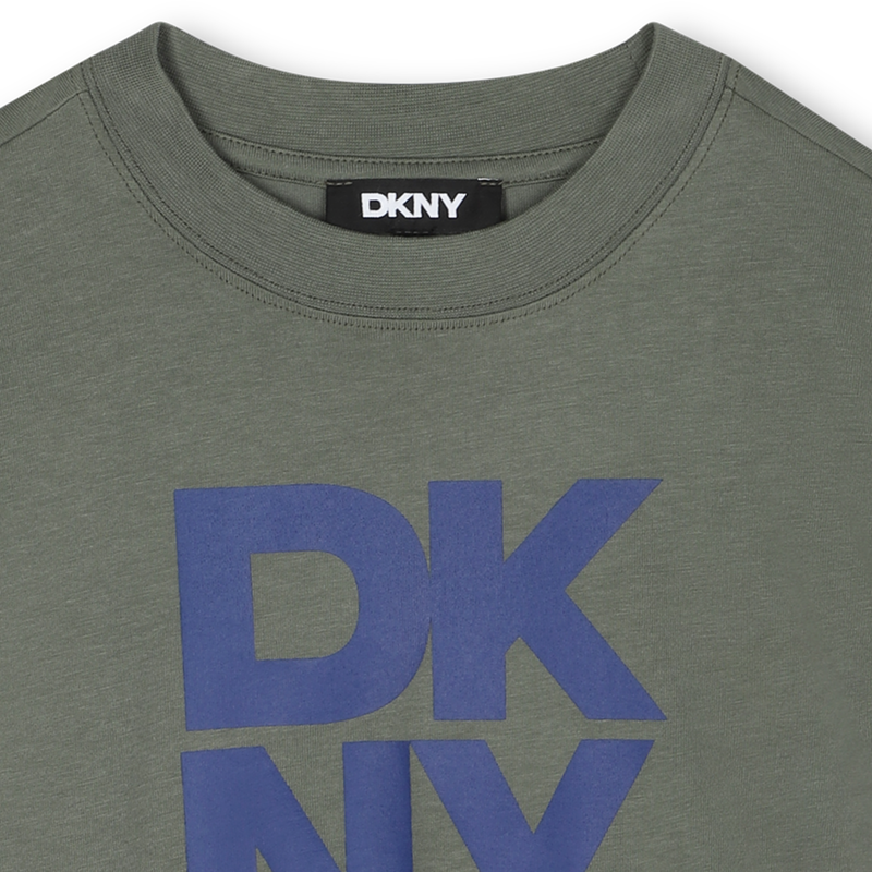 Blue Logo Grey T-Shirt