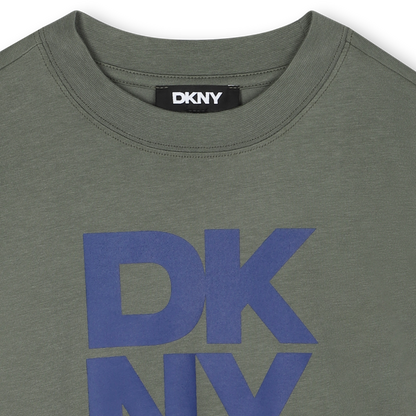 Blue Logo Grey T-Shirt