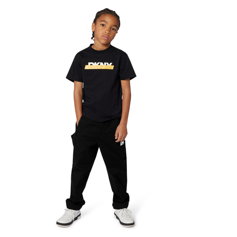 Black Yellow Logo T-Shirt