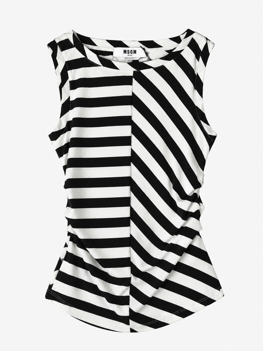 Striped Draped Top