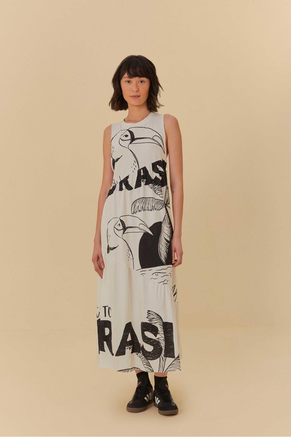 Maxi Brazil Print Dress
