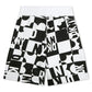 Black & White Cotton Shorts