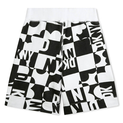 Black & White Cotton Shorts