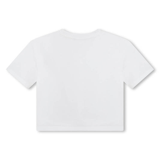 White Crop Logo T-Shirt
