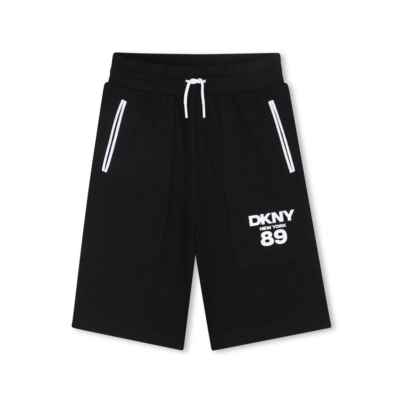 Boys Black Bermuda Shorts