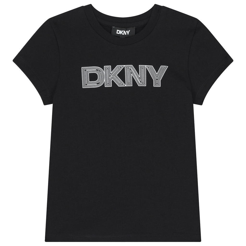 Girls Black Logo T-Shirt
