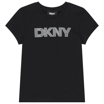 Girls Black Logo T-Shirt