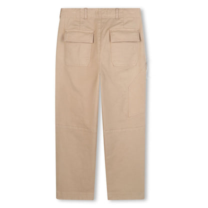 Beige Logo Trousers