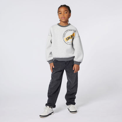 Grey Logo Reversible Sweater