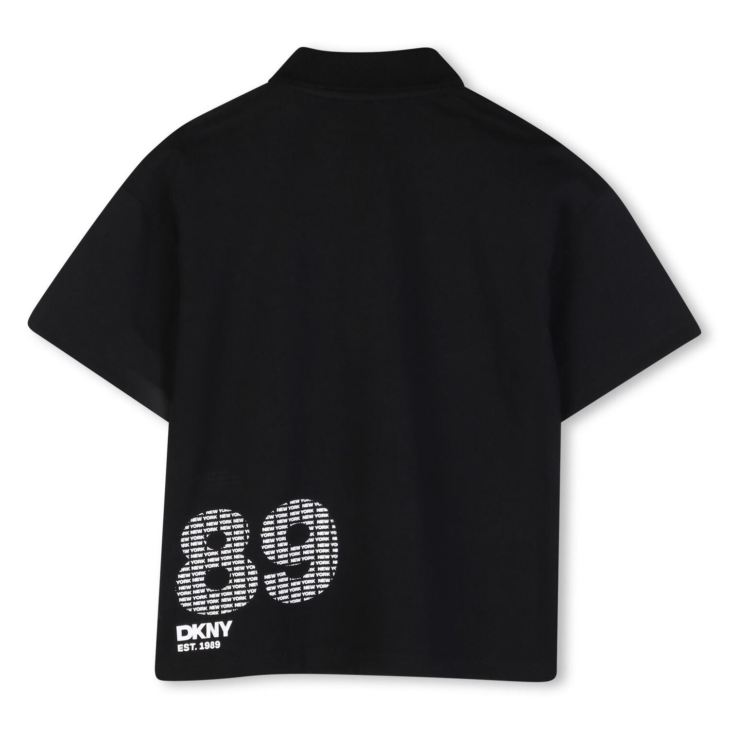 Boys Black Logo Polo Shirt