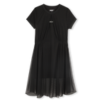 2-in-1 Tulle Black Dress