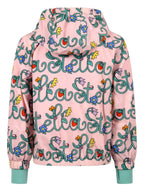 Girls Pink Logo Windbreaker