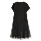 2-in-1 Tulle Black Dress