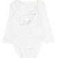 White Body Set With Animal Embroidery