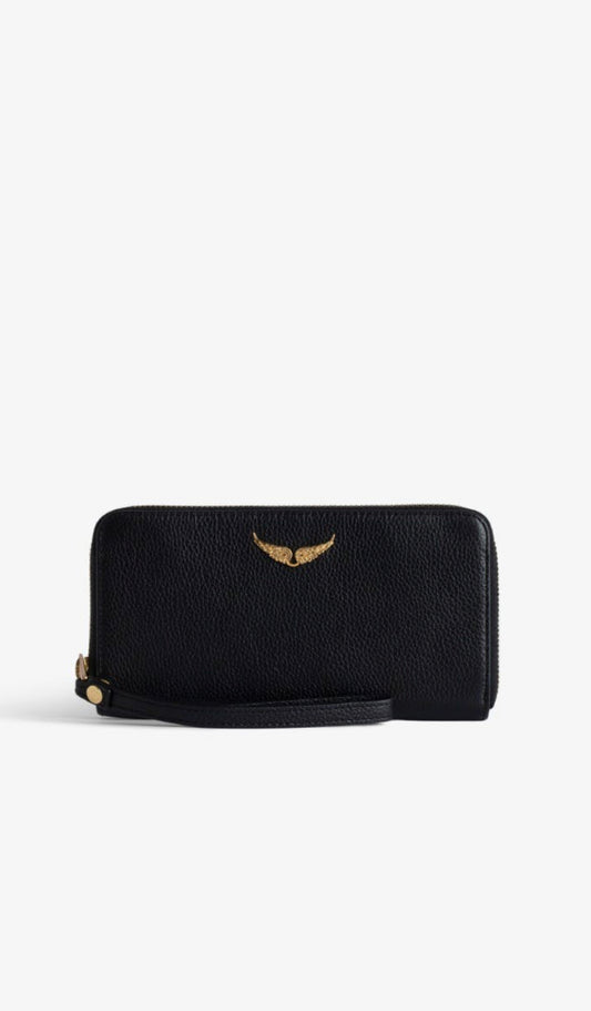 ZV Black Leather Wallet