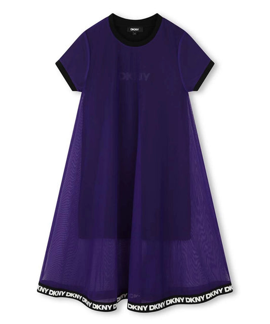 DKNY u0420u043eu043au043bu0438 Short-Sleeved Layered Dress