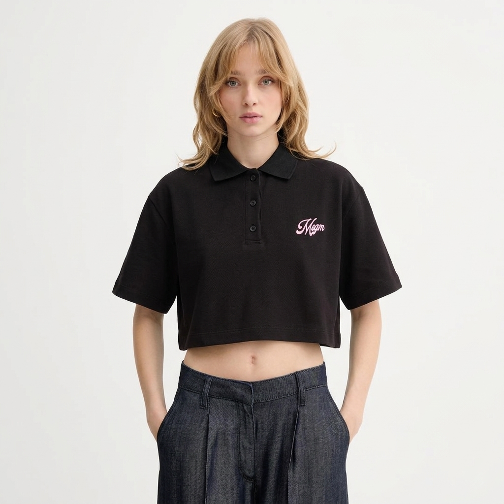 Cropped Polo Tee