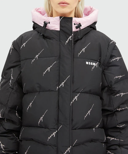 Black 2 in 1 Down Jacket