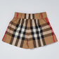 Brown Checked Skirt