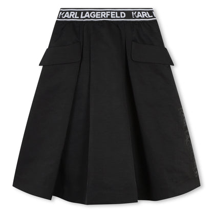 Black Logo Skirt