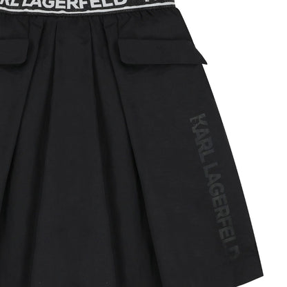 Black Logo Skirt