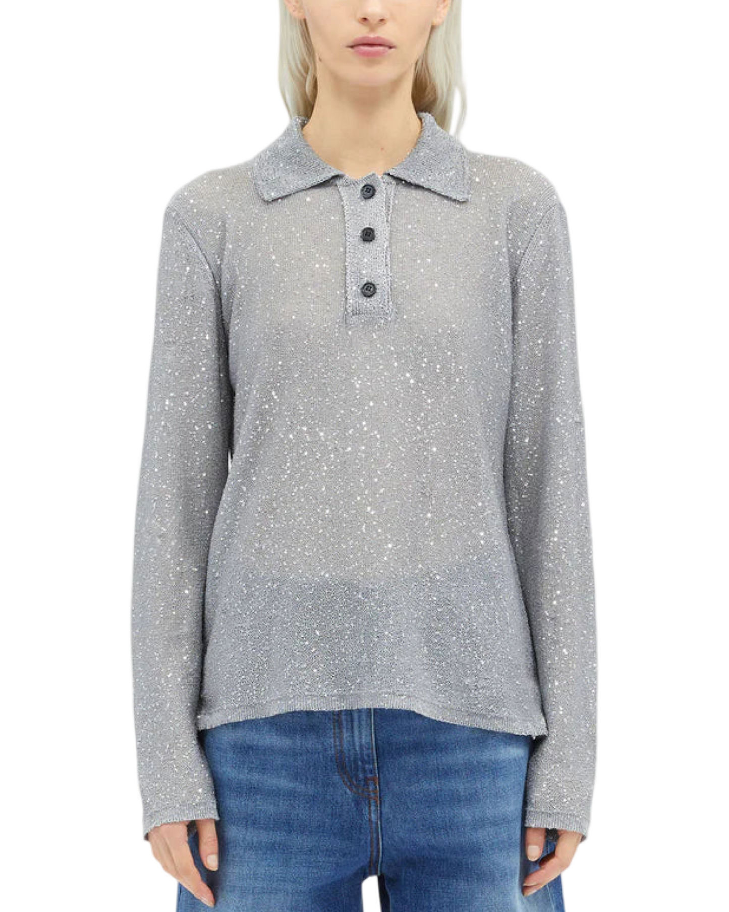 Glitter Polo Shirt