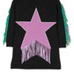Star Jumper Dress Black