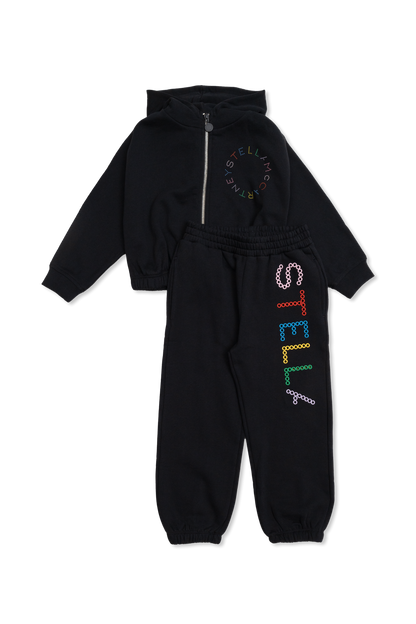 Black Color Logo Tracksuit