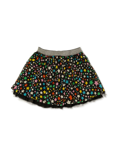 Star-Print Tulle Skirt