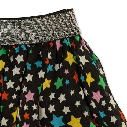 Star-Print Tulle Skirt