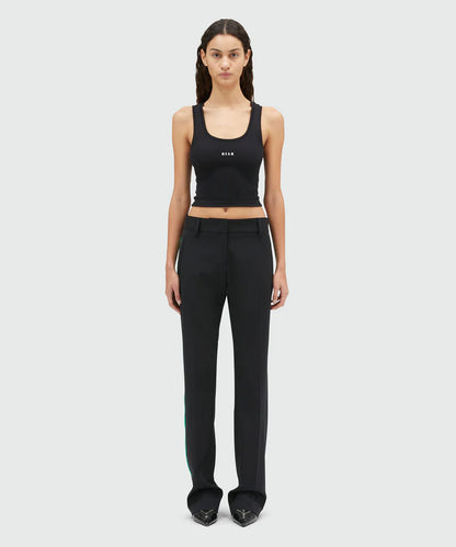 Side Zip Black Pants