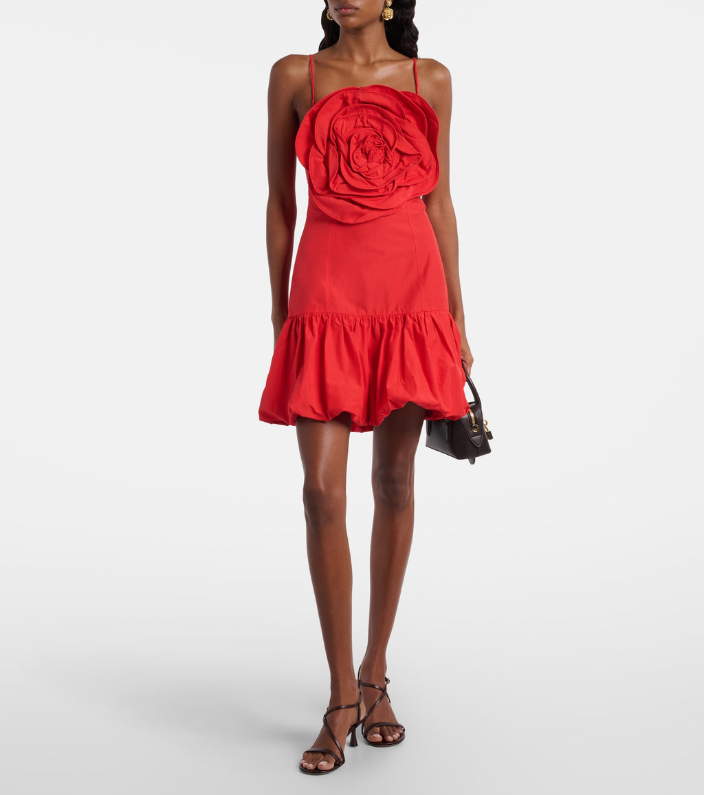 Red Mini Baloon Dress