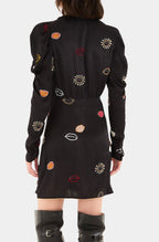 Beaded Kisses Wrap Dress